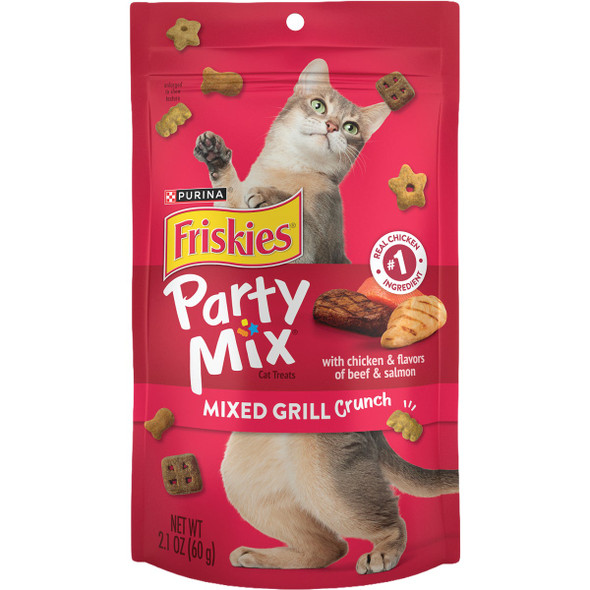 Purina Friskies 2.1 Oz. Mixed Grill Party Mix Cat Treats 23806