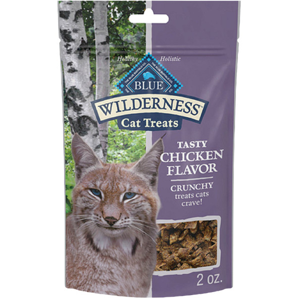 Blue Buffalo 2 Oz. Wilderness Crunchy Chicken Cat Treats 801494