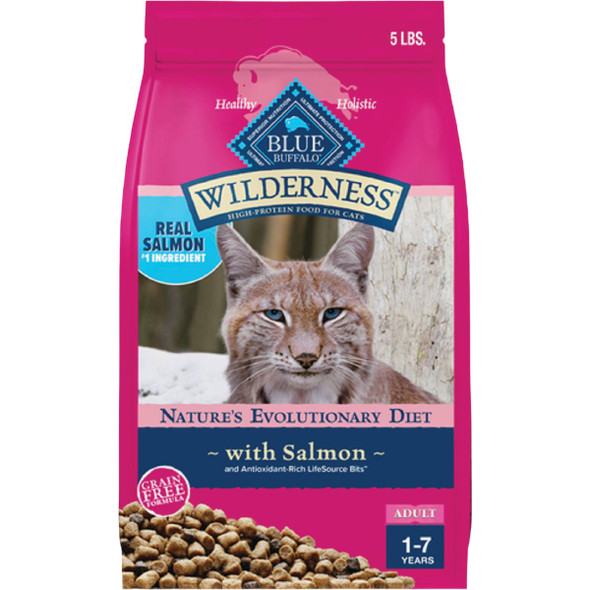 Blue Buffalo Wilderness 5 Lb. Salmon Adult Dry Cat Food 596184
