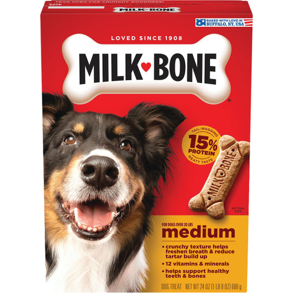 Milk-Bone 24 Oz. Medium Dog Biscuits 10079100514103