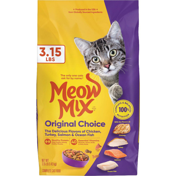 Meow Mix 3.5 Lb. Original Dry Cat Food 829274523271