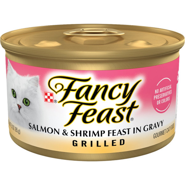 Purina Fancy Feast 3 Oz. Grilled Salmon & Shrimp Cat Food 10209
