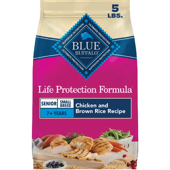 Blue Buffalo 5 Lb. Chicken & Rice Small Breed Senior Dry Dog Food 800250