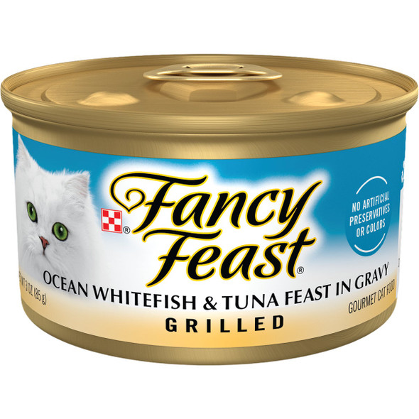 Purina Fancy Feast 3 Oz. Grilled Ocean Whitefish Cat Food 10085-1