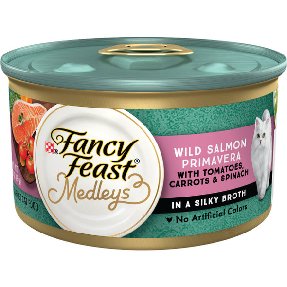 Purina Fancy Feast 3 Oz. Salmon Primavera Canned Cat Food 57491