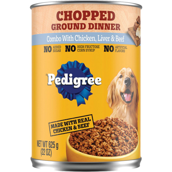Pedigree 22 Oz. Chopped Combo Wet Dog Food K1107800