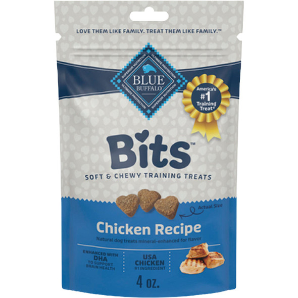 Blue Buffalo 4 Oz. Chicken Blue Bits Dog Treats 802355