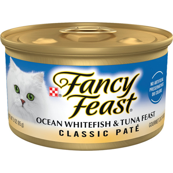 Purina Fancy Feast 3 Oz. Classic Whitefish & Tuna Canned Cat Food 42964