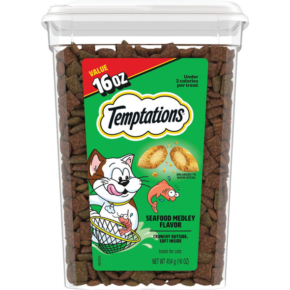 Whiskas 16 Oz. Seafood Medley Temptations Cat Treats 10756