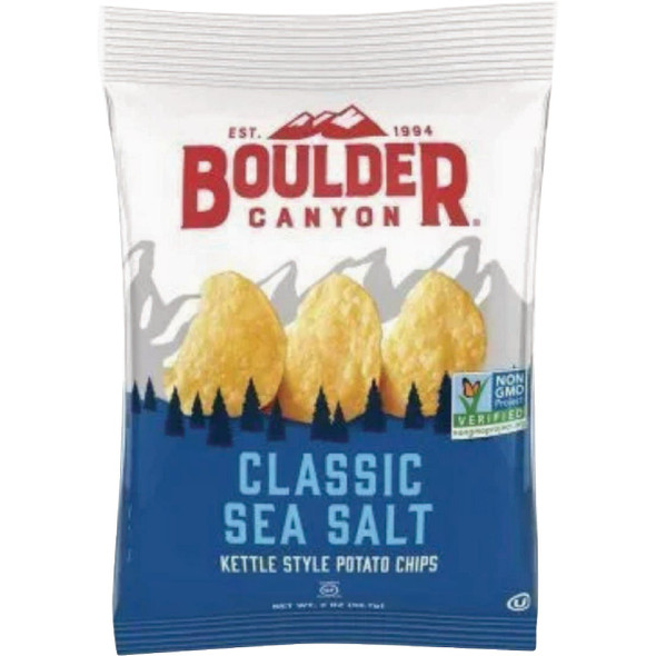 Boulder Canyon 2 Oz. Sea Salt Chips 527686 Pack of 8
