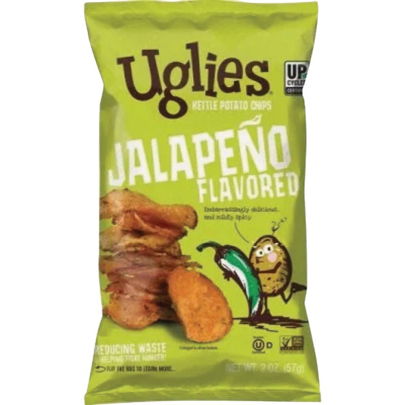 Uglies 2 Oz. Jalapeno Kettle Potato Chips 261105 Pack of 10