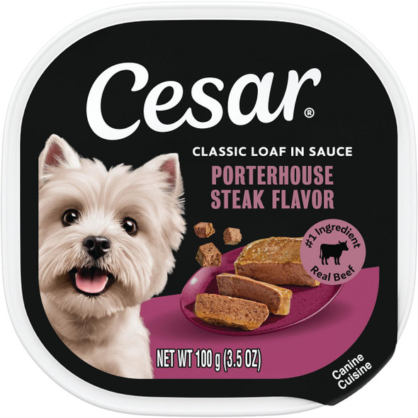 Cesar Select 3.5 Oz. Porterhouse Steak Wet Dog Food K0245100