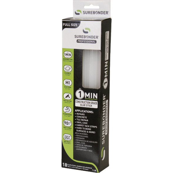 Surebonder 10 In. Glue Sticks (18-Pack) CG-1R10T