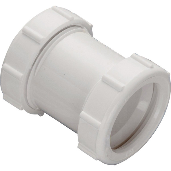 Oatey 1-1/2 In. White Plastic Straight Extension Coupling OAT55-4W