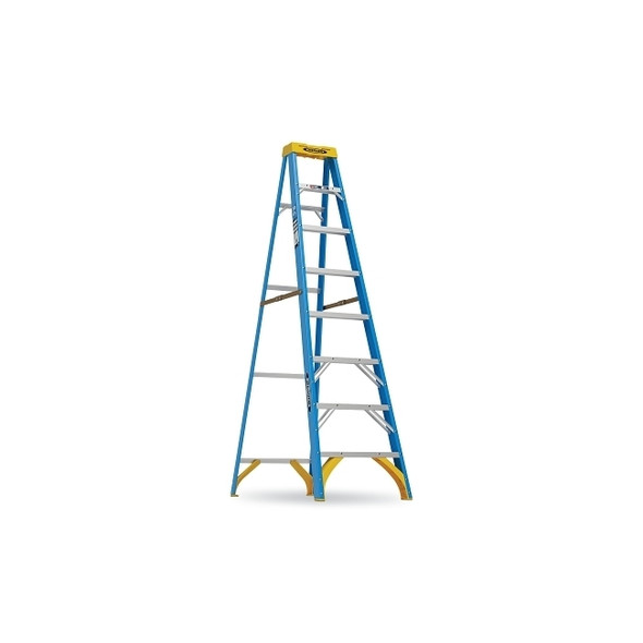 Fiberglass Stepladder, IA, 6008, 8 ft L, 25 in W, 250 lb Load Capacity