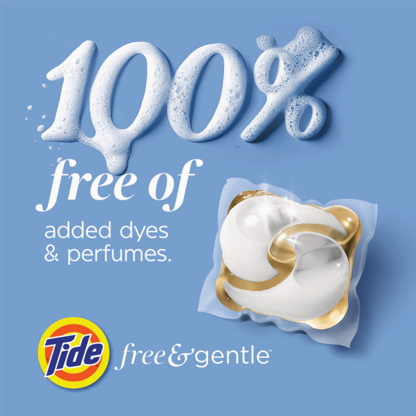 Tide Pods Free & Gentle Unscented Liquid Laundry Detergent Soap Pacs (14-Count) 80884910 649691