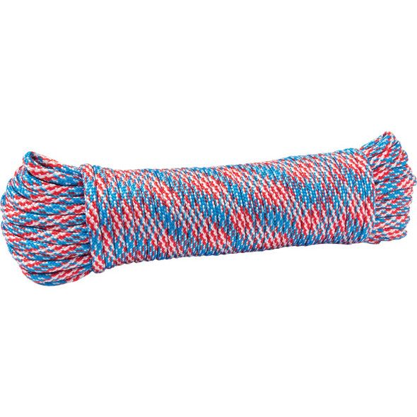 TruGuard 5/32 In. x 50 Ft. Patriot Paracord 550 Diamond Braid Nylon Rope 642601