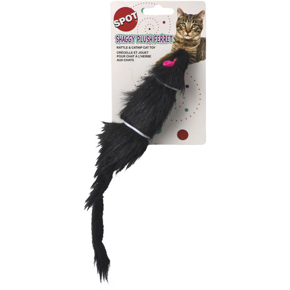 Spot 5 In. Noisy Plush Ferret Cat Toy 2906 738234