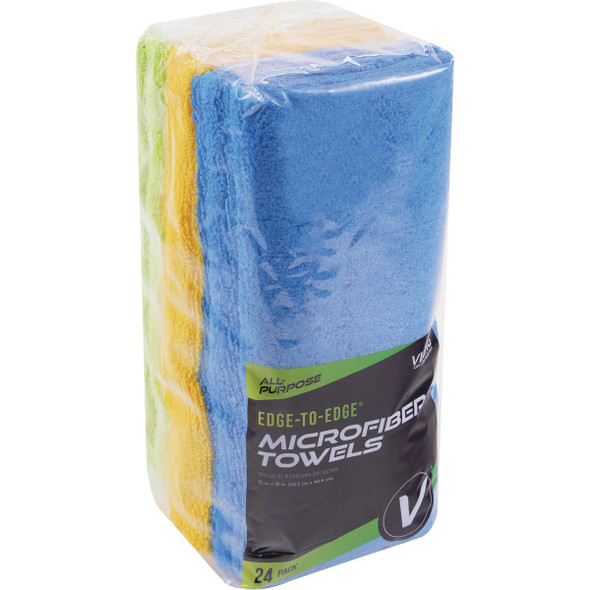 Viking 12 In. x 16 In. Microfiber All-Purpose Auto Cloths (24-Pack) 853400