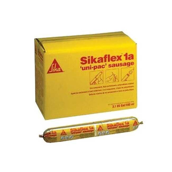 Polyurethane Sealant, 20 oz, Sausage Pack, Black, Polyurethane Base, Sikaflex 1A