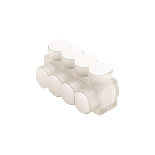 Burndy MultitapConnector,Alum,Clear,Hex,5Port BIBS45