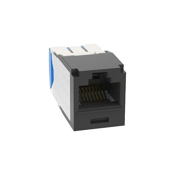 Panduit Jack Module,18.29 mm H,Black,PK24 CJ6X88TGBL-24