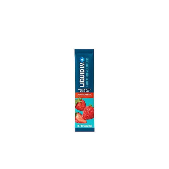 Liquid I.V. Sports Drink Mix,0.6 oz,Strawberry,PK100 LVHS-0105