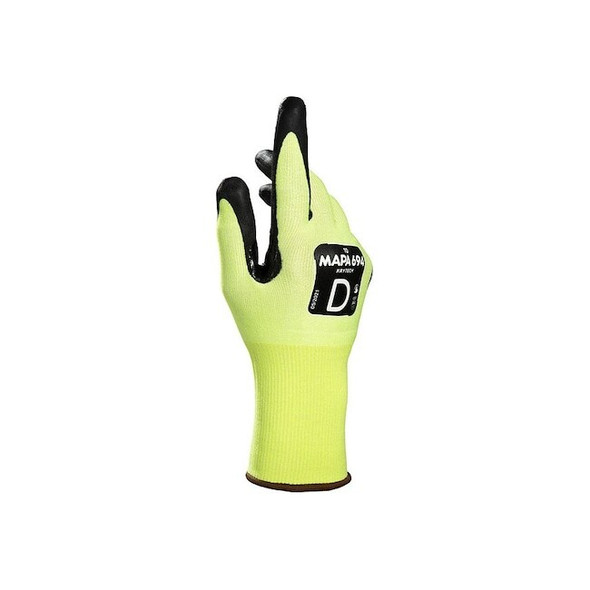 Mapa Knit Gloves, Cut Level A4 ,Foam Nitrile ,Smooth 1 PR 694