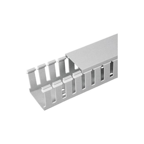 Panduit Wire Duct,Wide Slot,Gray,1.75 W x 3 D G1.5X3LG6-A