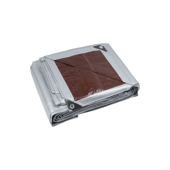 Manufacturer Varies 10 mil Tarp, Brown, Silver 23060