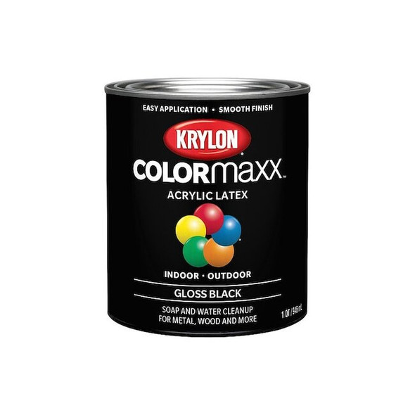 Krylon Interior and Exterior Paint,1 qt,Gloss K05617007
