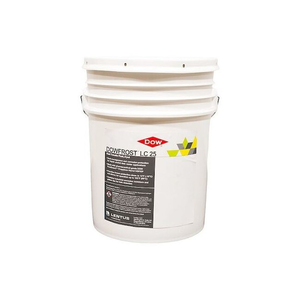 Dowfrost Heat Transfer Fluid,Yellow,Pail,5 gal 9996003