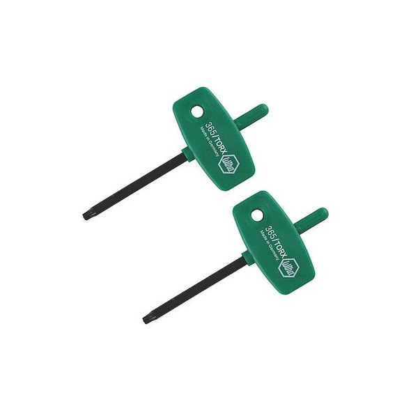 Wiha Torx and Torx Plus Keys, T8 Tip Size, 2 PK 36518