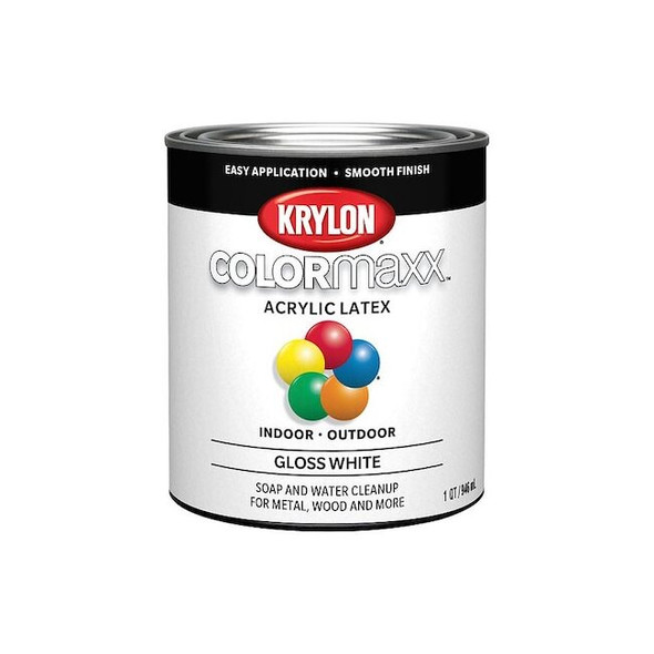 Krylon Interior and Exterior Paint,1 qt,Gloss K05625007