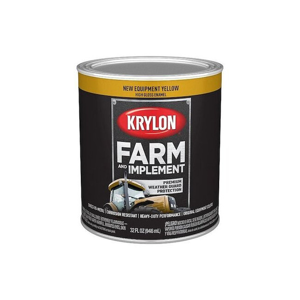 Krylon Acrylic Coating, High Gloss, New Equipment Yellow K02037008