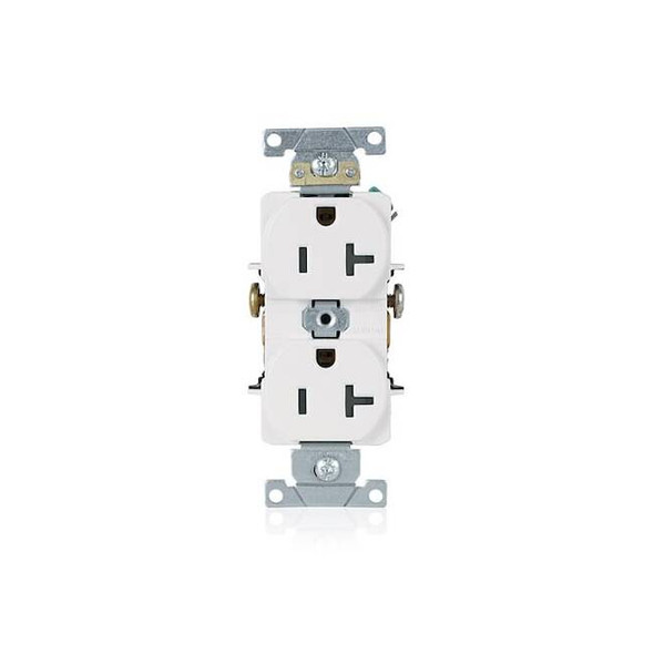 Leviton Duplex Receptacle/Oultet, 20 Amp 5342-W