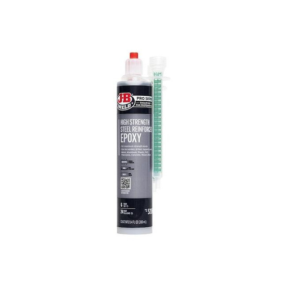 J-B Weld Epoxy Adhesive, Gray, Cartridge, 6 min 52065 Pack of 6