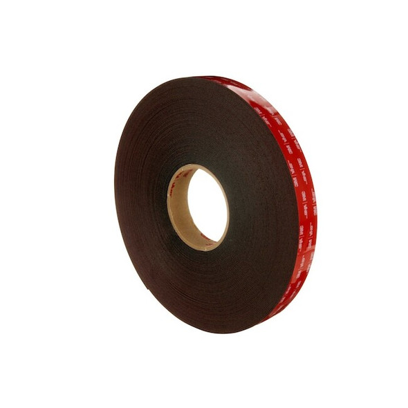 3m Foam Tape, Black, 36 yd L, 3/4 in W 74123 Pack of 63