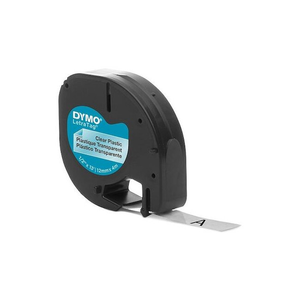 Dymo Label/RibbonCartridge,Clear,Gloss,1/2inW 16952
