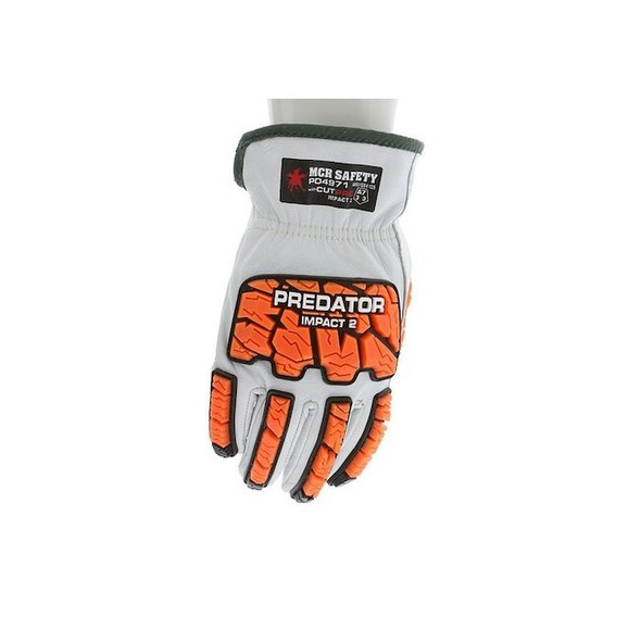 Mcr Safety Leather Gloves, Slip-On, Keystone Thumb, 1 PR PD4971S