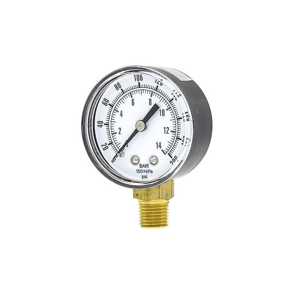 Manufacturer Varies Pressure Gauge, 1/4 in NPT, Bottom Location SEP-101D-204G