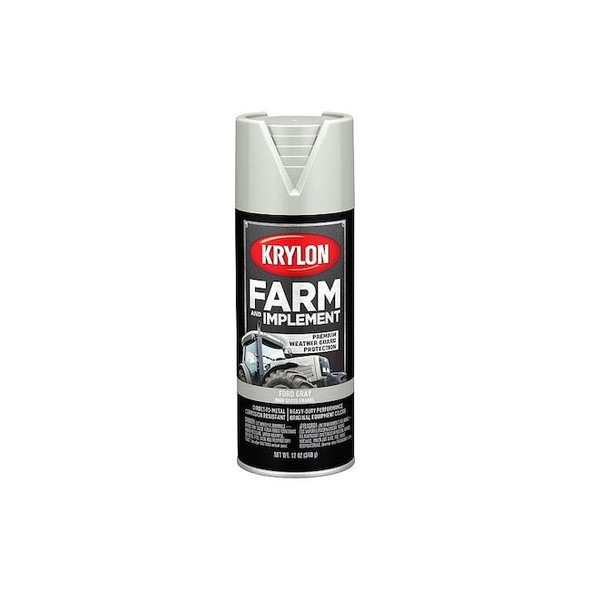 Krylon Spray Paint, Ford Gray, High-Gloss, Solvent, 12 oz K01942008