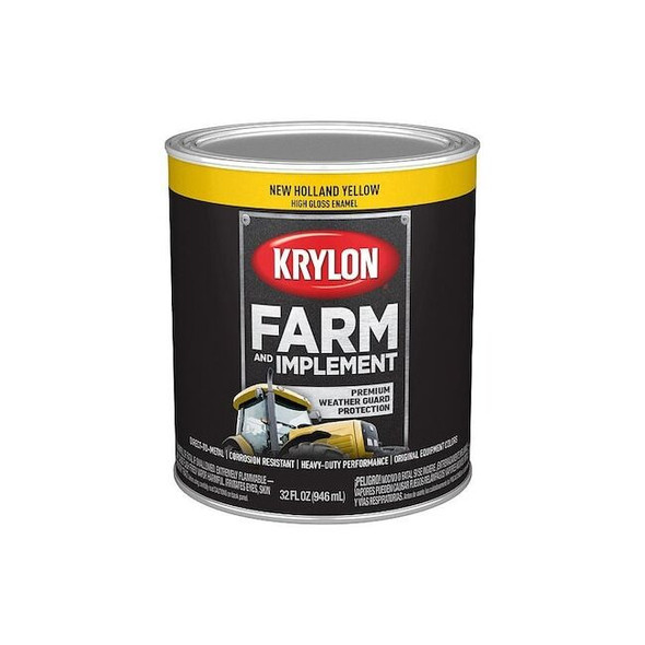 Krylon Acrylic Coating, High Gloss, New Holland Yellow K02032008