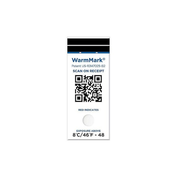 Warmmark Temperature Indicating Label,PK100 WM 8/46-SQ