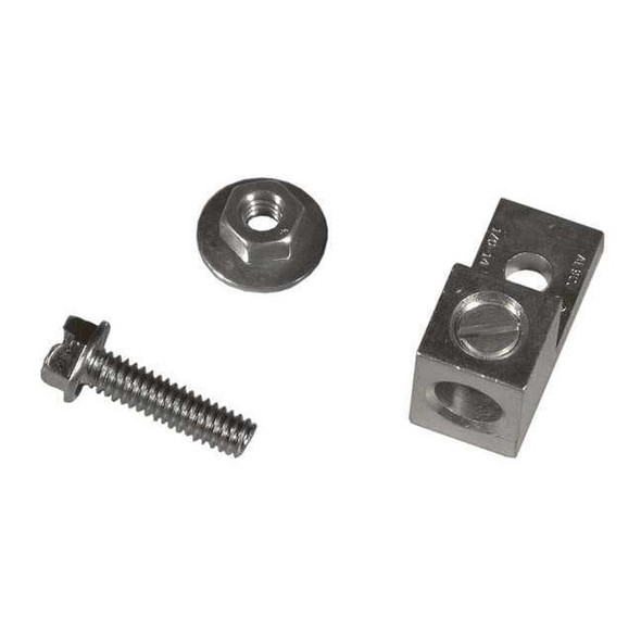 Square D Mechanical Lug, 1/0 AWG Max, 3 Conductor, Aluminum DASKP100