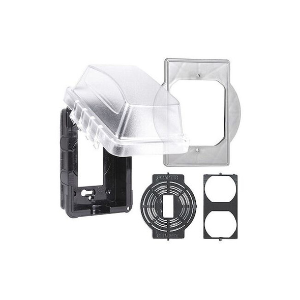 Taymac 1 -Gang Horizontal or Vertical Box Cover, ,Polycarbonate MM410CA