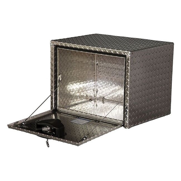 Truck Box, Underbody, Diamond Tread Aluminum, 36"W, Silver, 12.0 cu. ft.