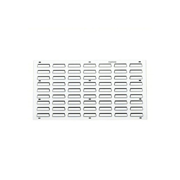 Diamond Storage Solutions Louvered Panel,19 in W LP-3619-WHI-2 Pack of 2