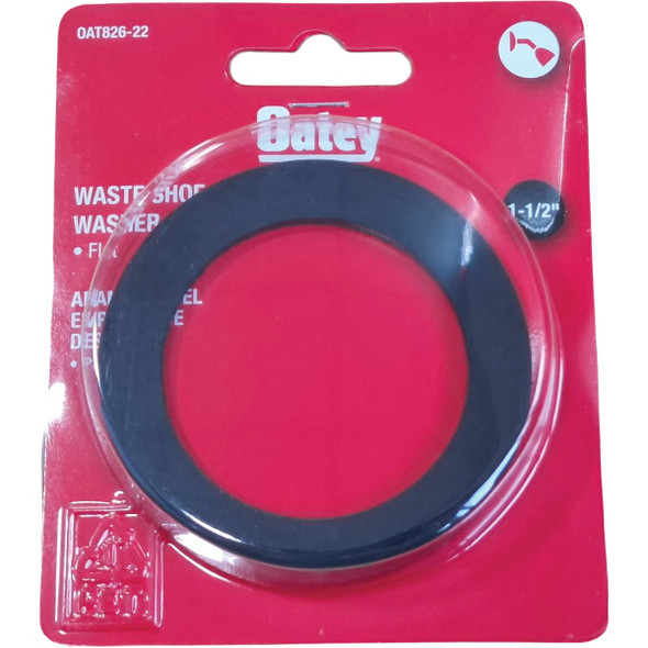 Oatey 1-15-16 In. ID x 2-3-4 In. OD x 3-16 In. D Rubber Black Gasket OAT826-22 452881