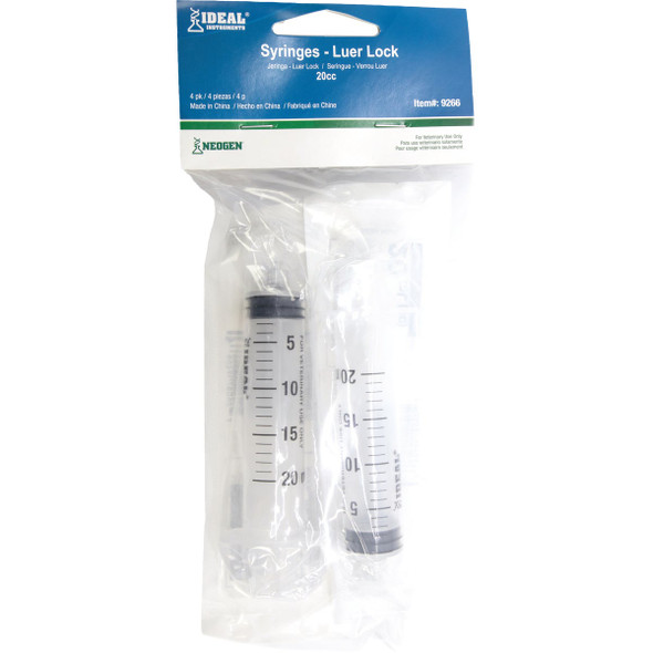 Ideal Instruments 20cc Disposable Syringe (4-Pack) 9266